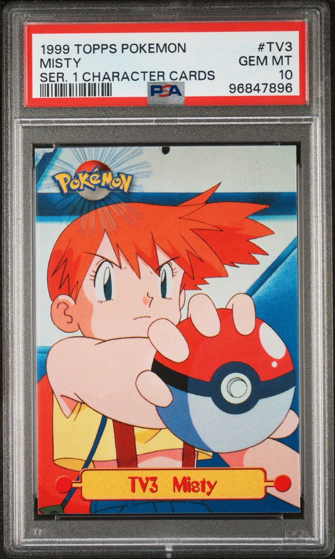 Misty TV3 Non-Holo PSA 10 Green Logo