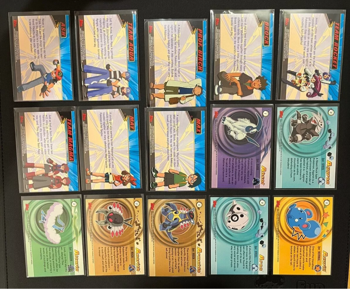 2003 Topps Pokémon Advanced Complete Non-Holo Set NM+