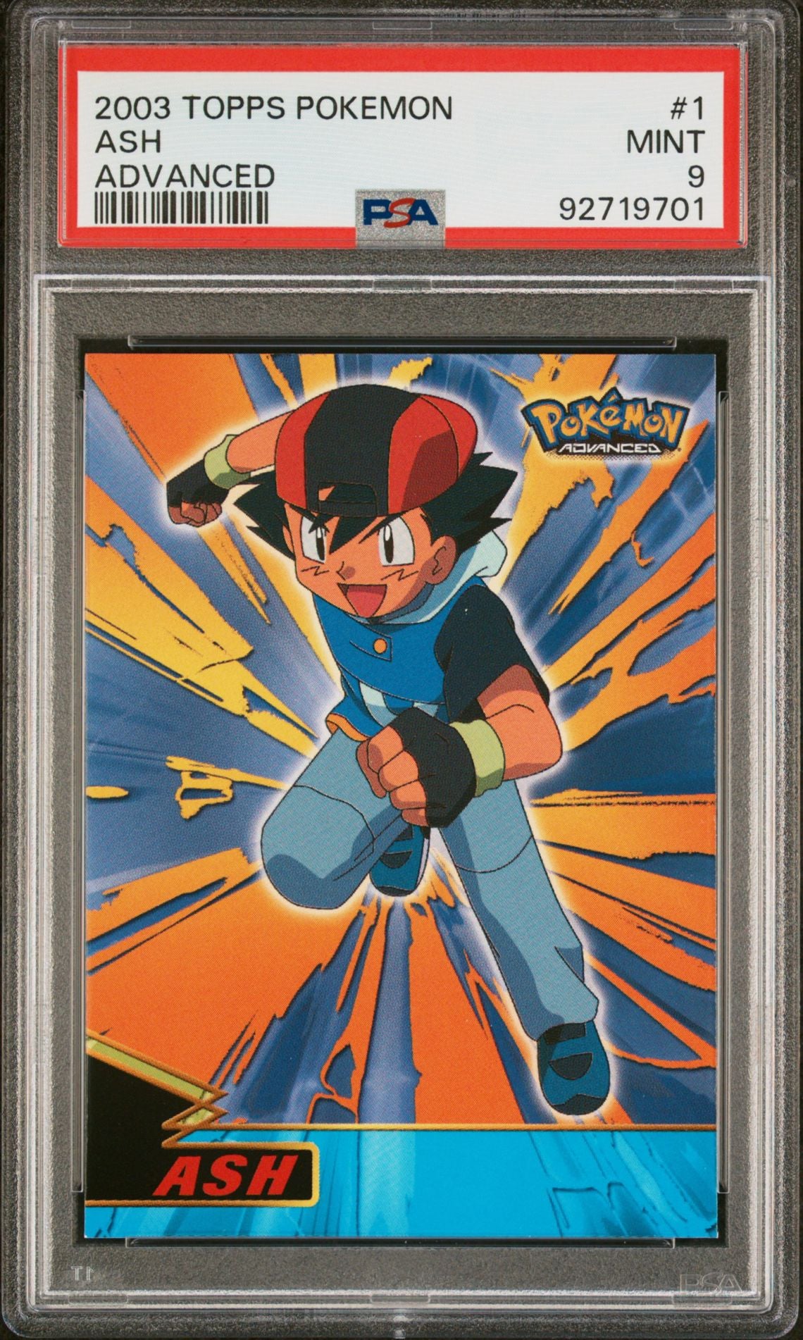 Ash Ketchum #1 Non-Holo PSA 9