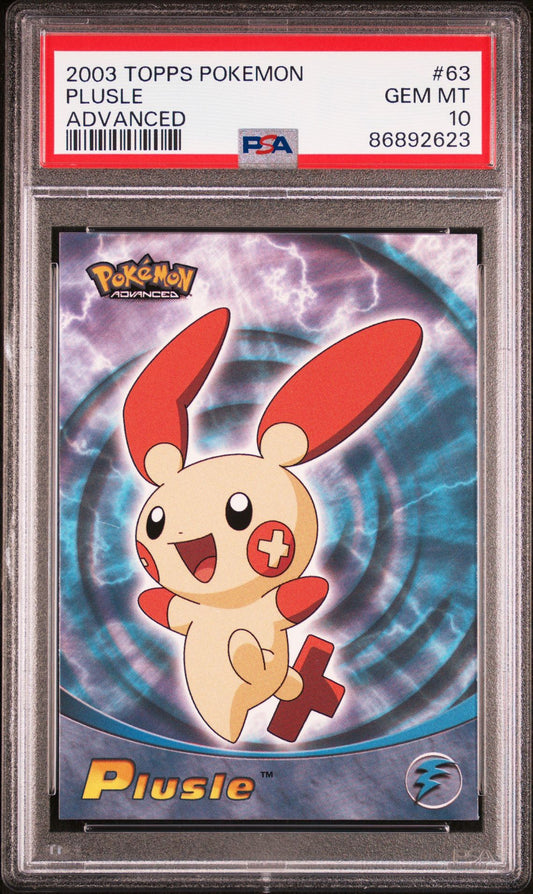 Plusle #63 Non-Holo PSA 10