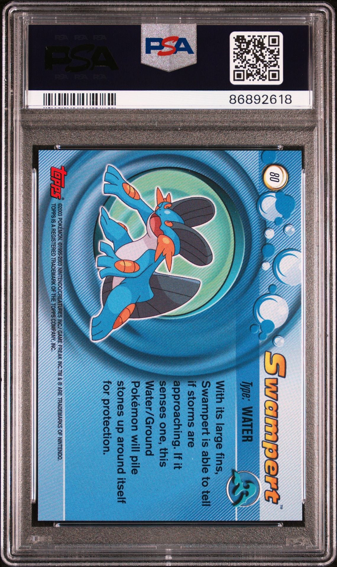 Swampert #80 Non-Holo PSA 10