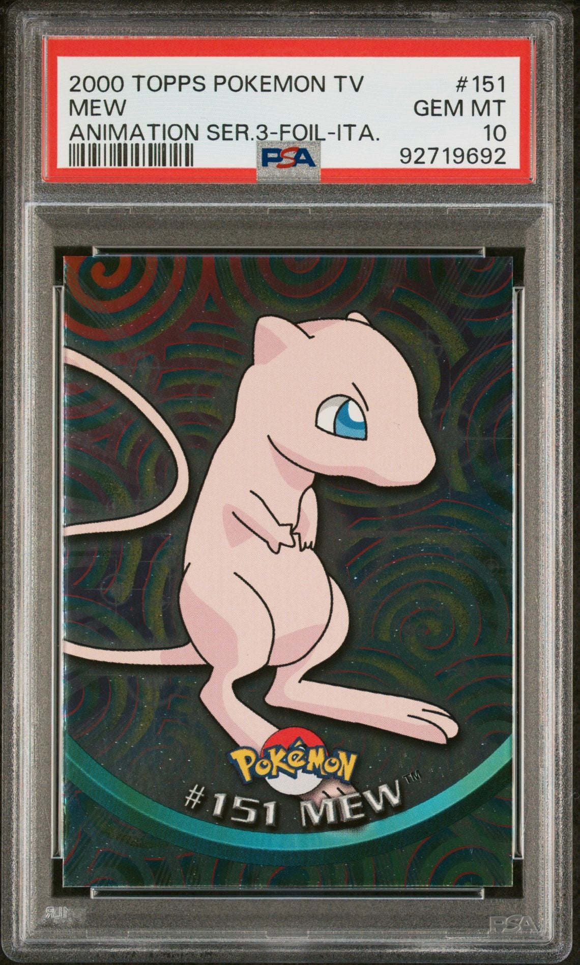 Mew #151 Foil PSA 10 *Italian*