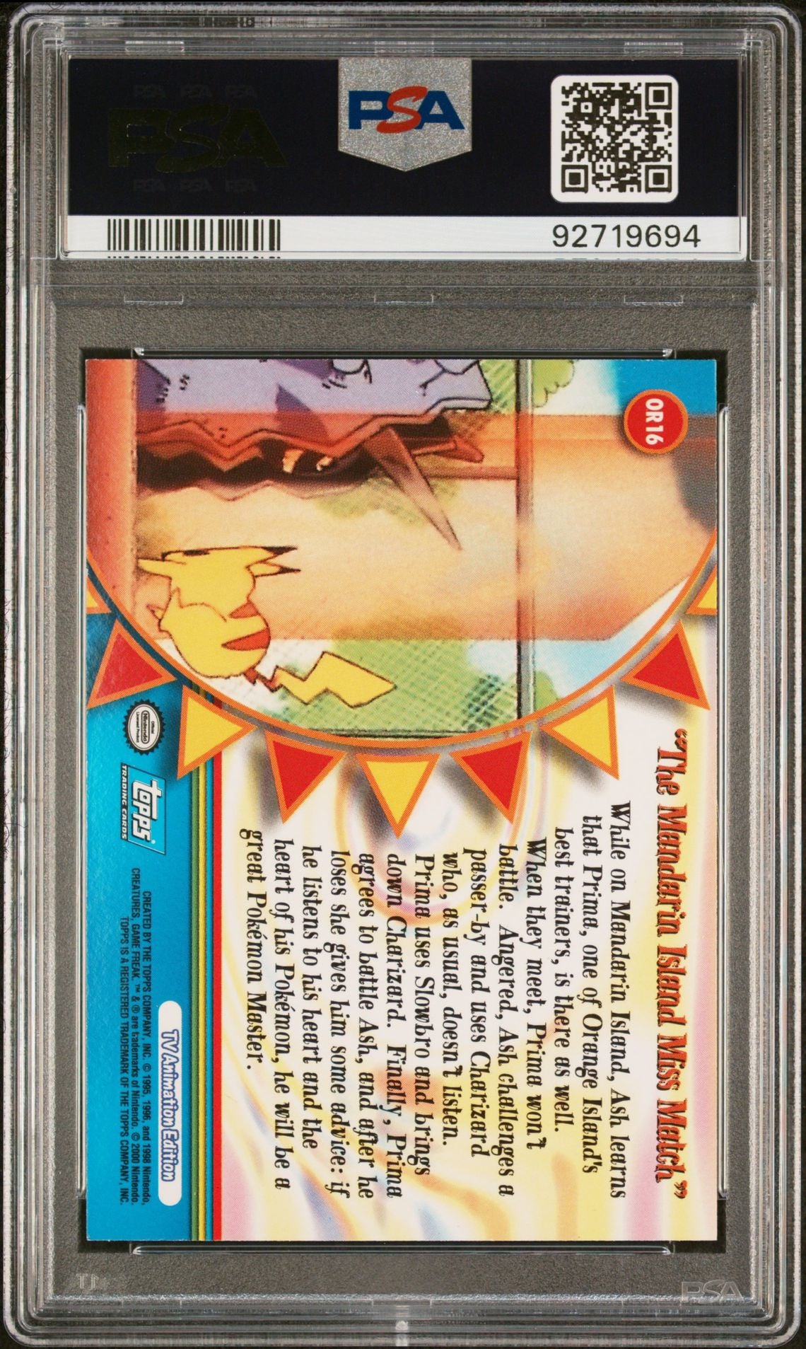 “The Mandarin Island Miss Match” #OR16 Foil PSA 9