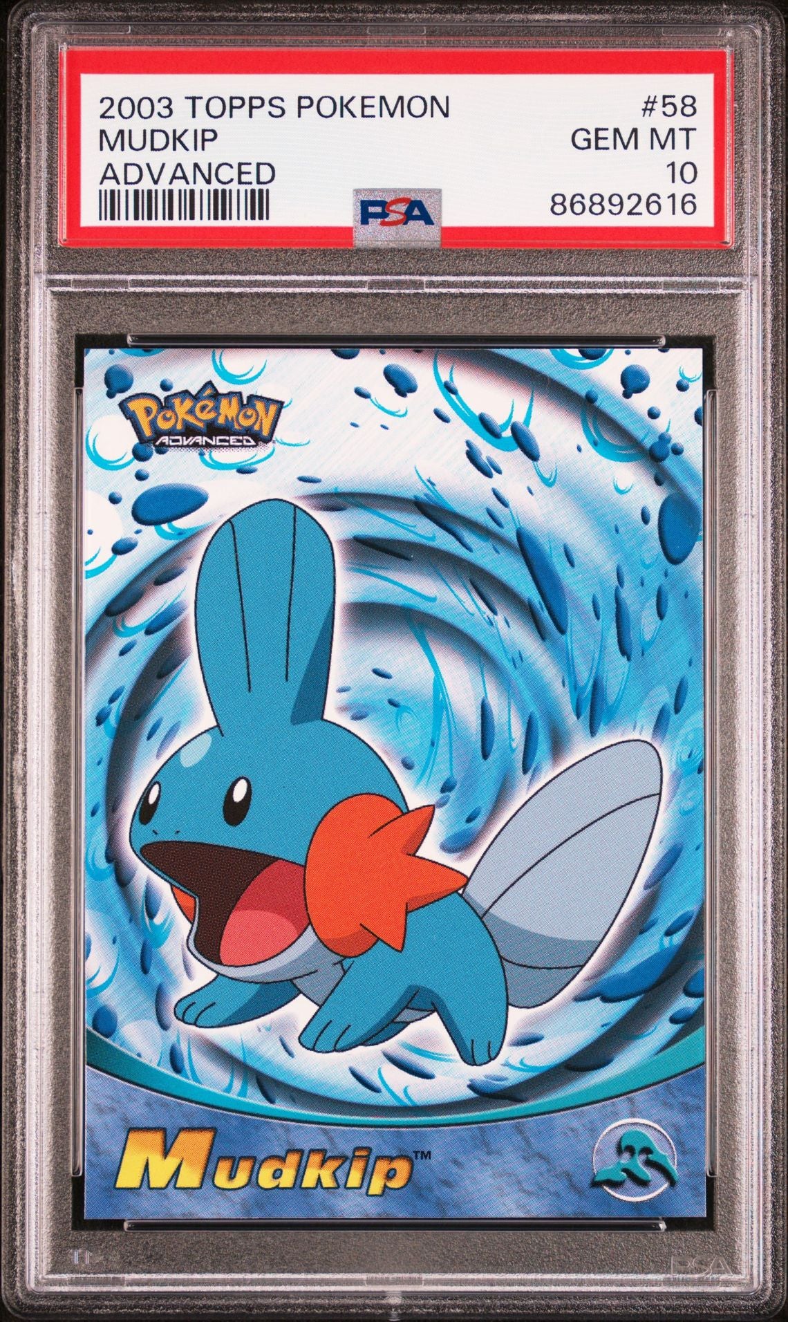 Mudkip #58 Non-Holo PSA 10