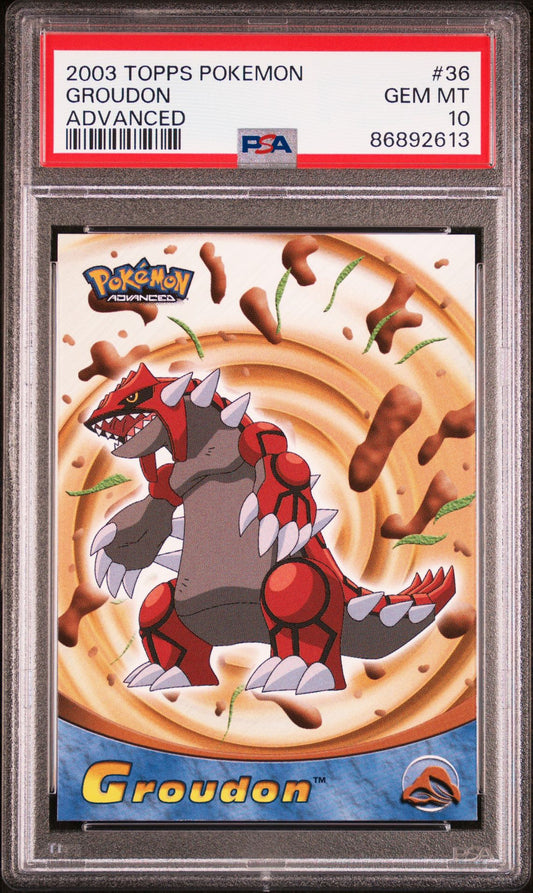 Groudon #36 Non-Holo PSA 10