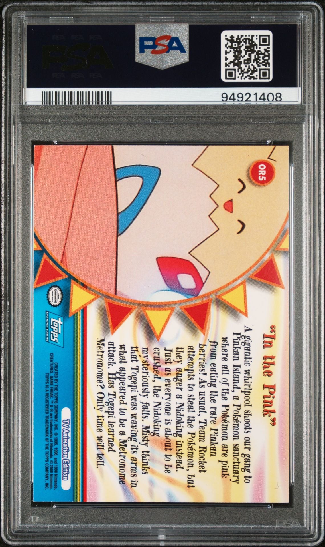 Pikachu “In The Pink” #OR5 Foil PSA 9