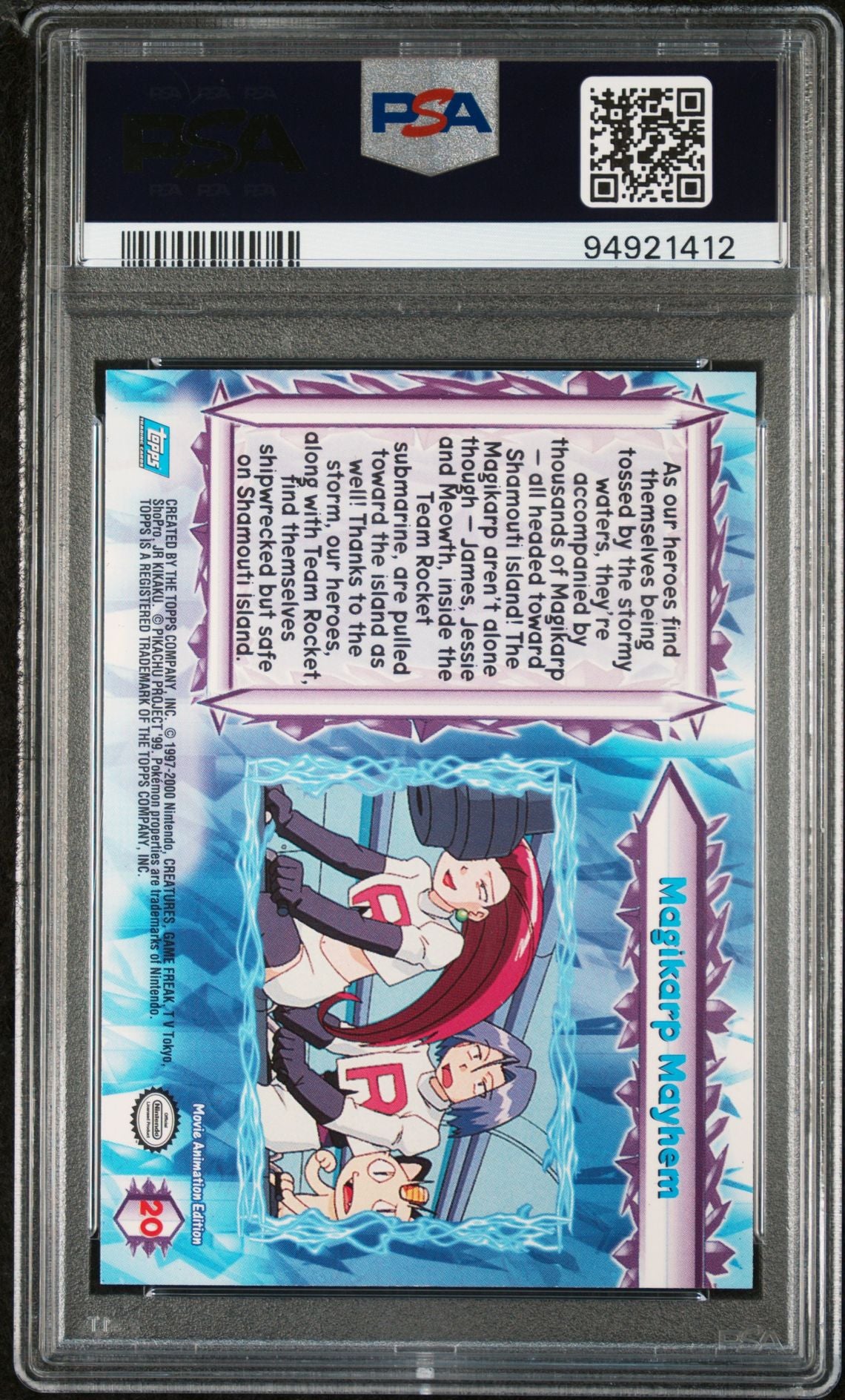 “Magikarp Mayhem” #20 Foil PSA 8