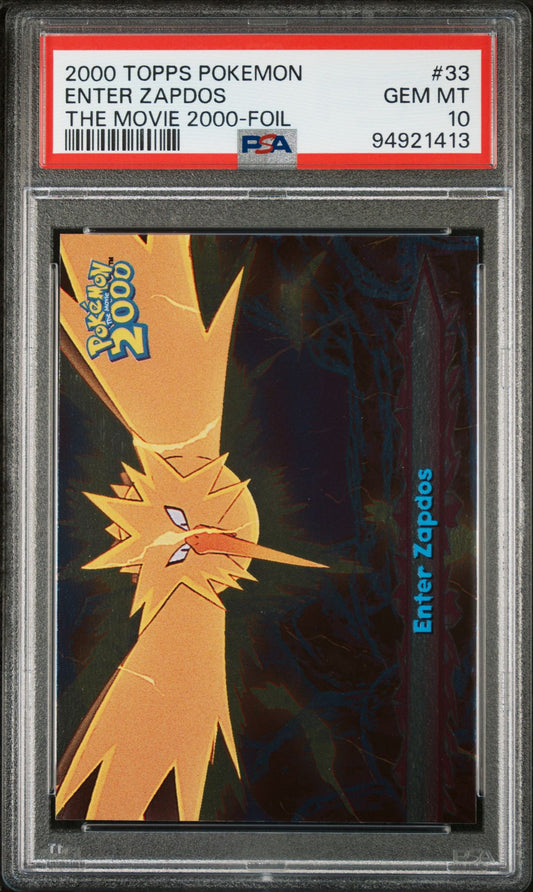 “Enter Zapdos” #33 Foil PSA 10