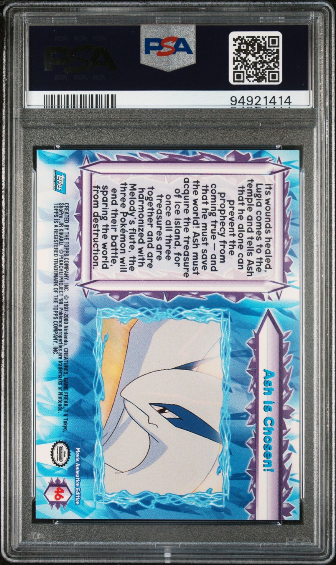 “Ash is Chosen!” #46 Foil PSA 10